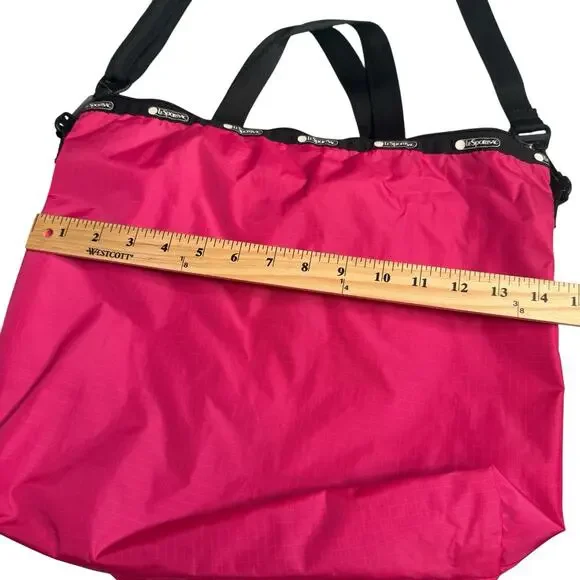 Lesportsac Shoulder Tote Bag In Peony Pink Y2K - Picture 3 of 6